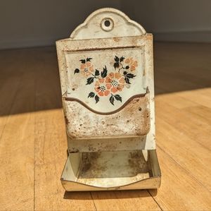 Vintage Rustic Matchbook Holder, Strike Anywhere, Cottage Chic, Country Home